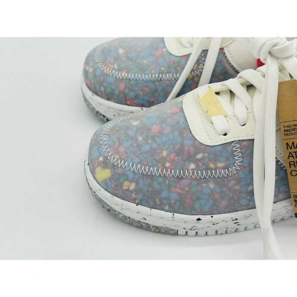 Women's Size 7 - Nike Air Force 1 Crater Summit White CT1986-100 No Box Lid